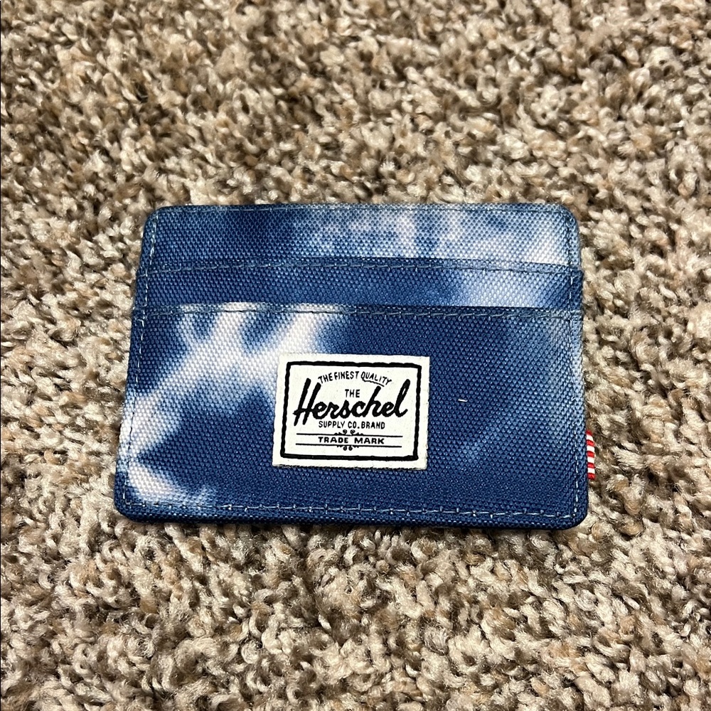 Herschel Supply Company Blue Tie-Dye Card Holder